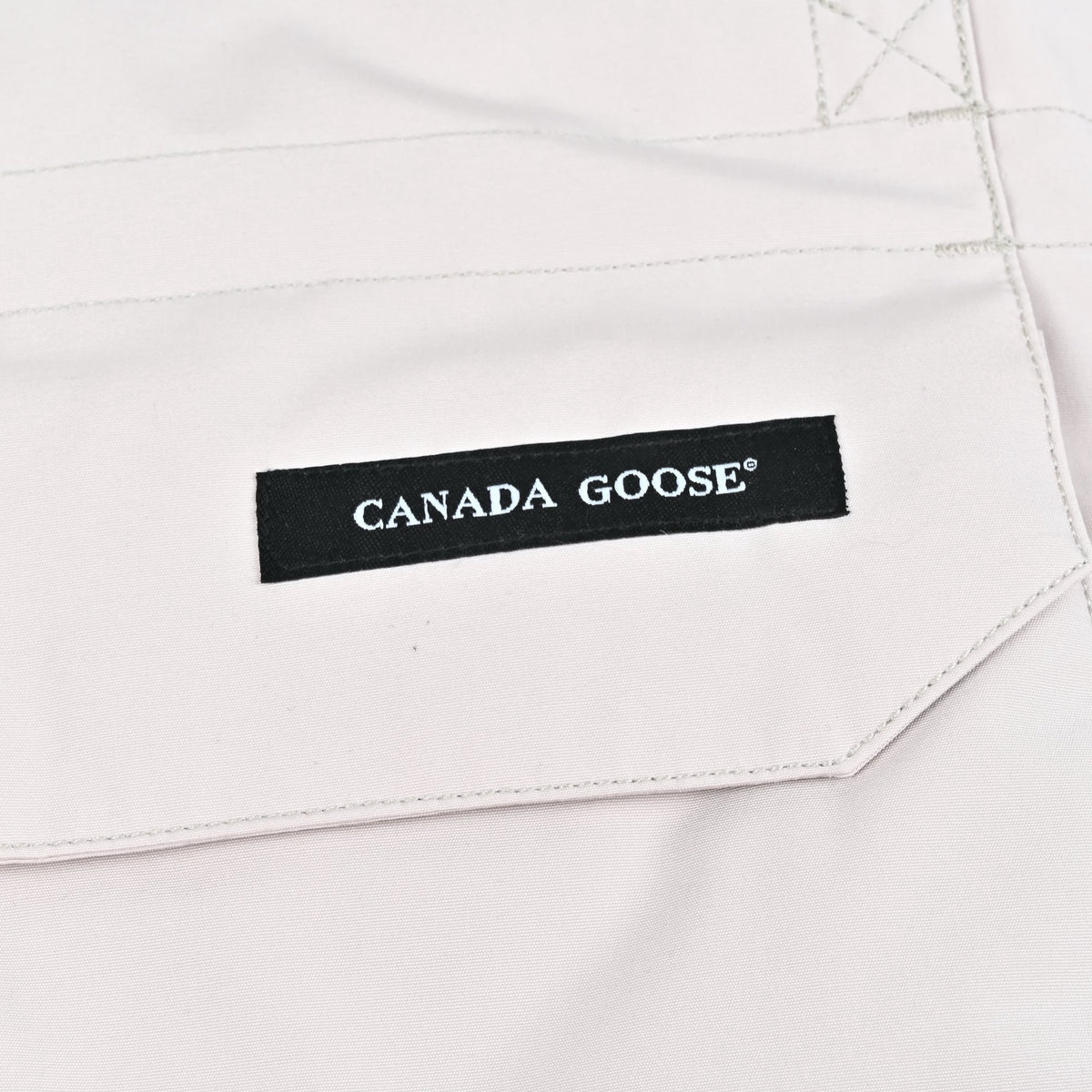 Canada Goose Expedition Cream Red Logo Winter Parka Men Women