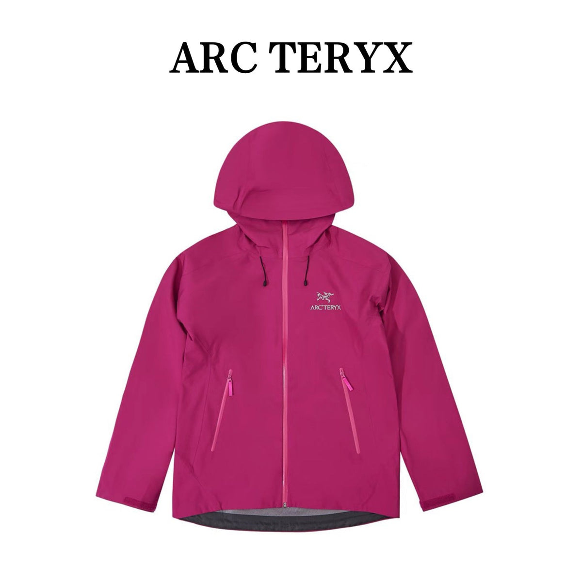 Arc teryx LT BETA Waterproof Hard Shell Hooded Jacket for Skiing Hiking Outdoor Unisex Amaramth