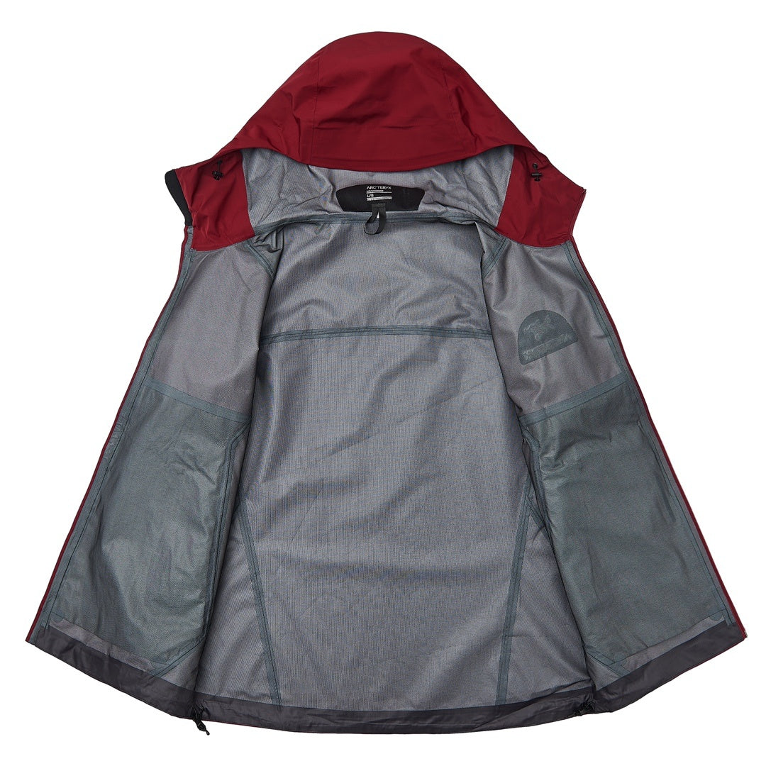 Arc teryx LT BETA Waterproof Hard Shell Hooded Jacket for Skiing Hiking Outdoor Unisex Bordeaux