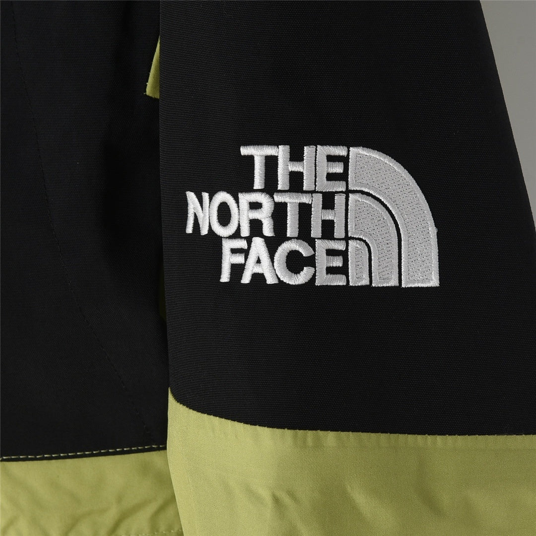 TNF Summit Series Waterproof GORETEX Outdoor Hiking Rain Jacket  Unisex Lime Green Black Color Block