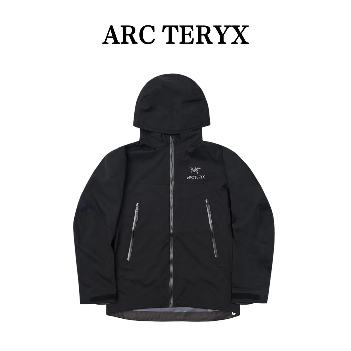 ARC TERYX AR Waterproof & Windproof Outdoor Jacket Shell Jacket Unisex black Two-Tone