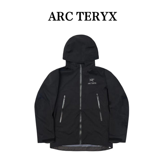 ARC TERYX AR Waterproof & Windproof Outdoor Jacket Shell Jacket Unisex black Two-Tone