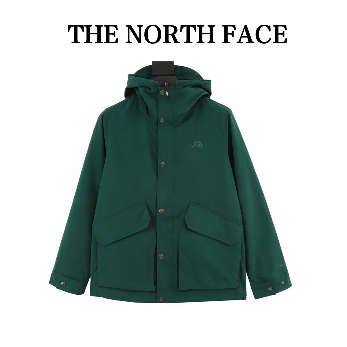 The North Face 5FC1 Hooded Windproof Camping Hiking Jacket Unisex Forest Green