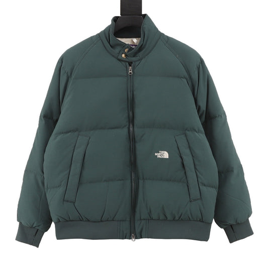 The North Face Purple Label Stand Collar Zip Puffer Jacket Unisex Dark Forest Green