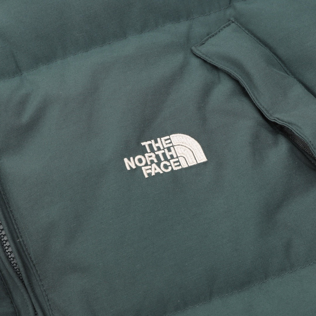The North Face Purple Label Stand Collar Zip Puffer Jacket Unisex Dark Forest Green
