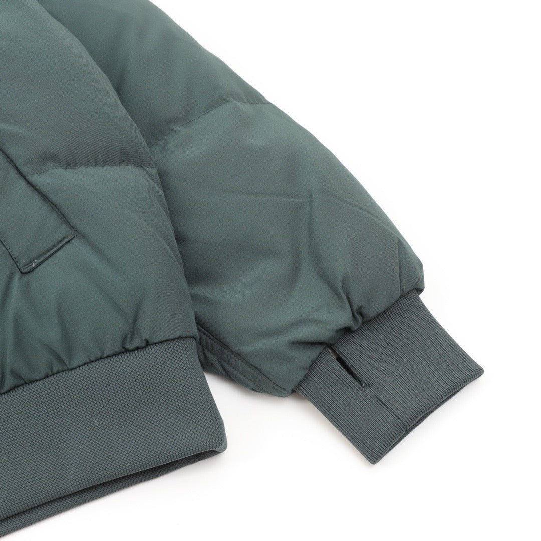 The North Face Purple Label Stand Collar Zip Puffer Jacket Unisex Dark Forest Green