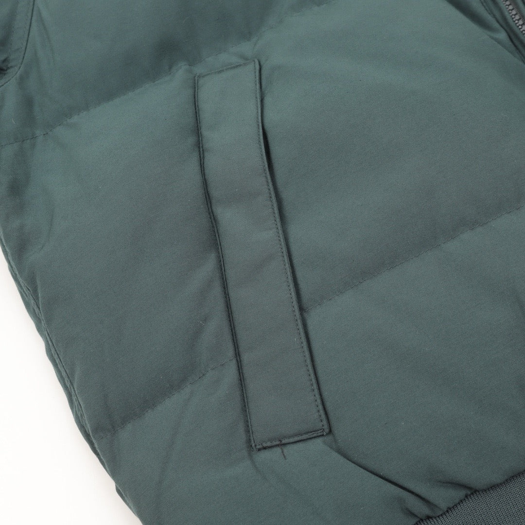 The North Face Purple Label Stand Collar Zip Puffer Jacket Unisex Dark Forest Green