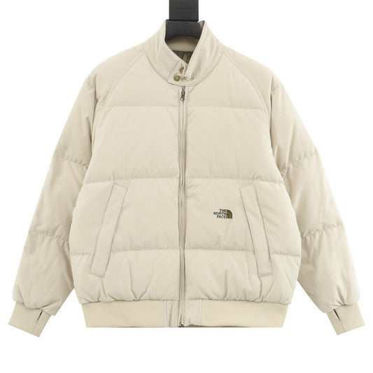 The North Face Purple Label Stand Collar Zip Puffer Jacket Unisex Beige