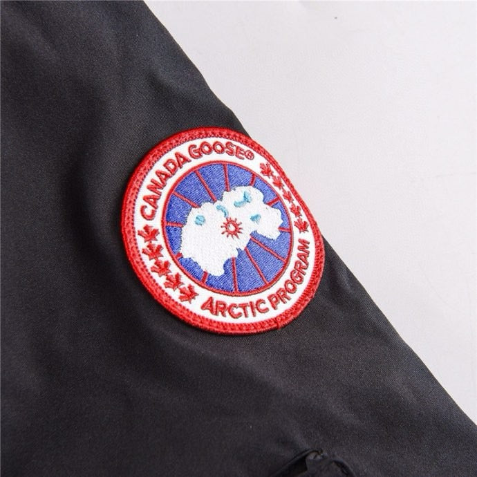 Canada Goose Snow Mantra Black Reflective Stripe Extreme Cold Parka Men Women