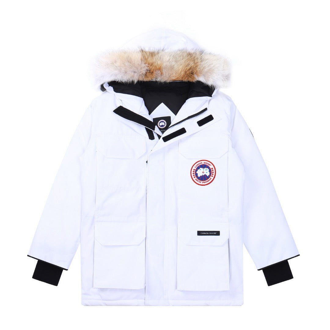 Canada Goose Expedition White Winter Parka Extreme Cold Jacket Men Women