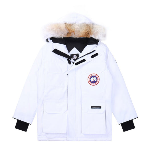Canada Goose Expedition White Winter Parka Extreme Cold Jacket Men Women