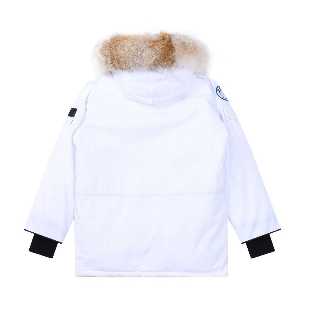 Canada Goose Expedition White Winter Parka Extreme Cold Jacket Men Women