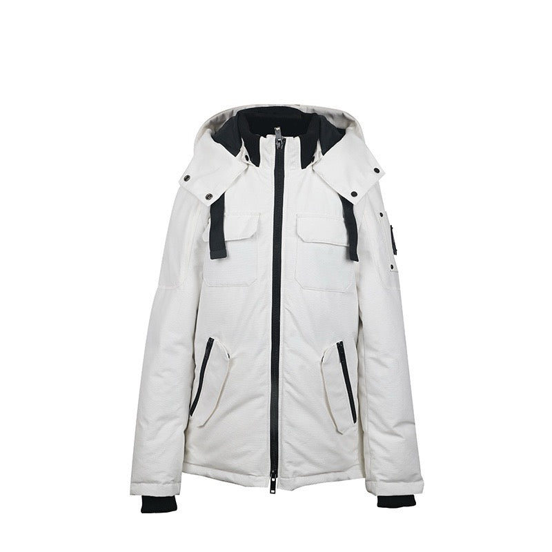 Canada Goose Forester White Short Utility Winter Down Coat Men Women
