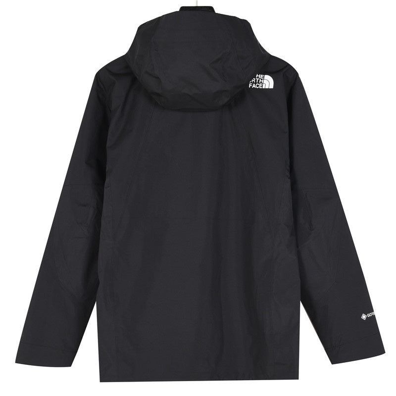 TNF Summit Series Waterproof GORETEX Outdoor Hiking Rain Jacket  Unisex Solid Black