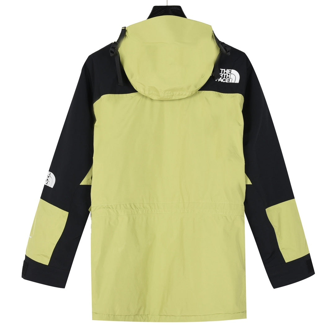 TNF Summit Series Waterproof GORETEX Outdoor Hiking Rain Jacket  Unisex Lime Green Black Color Block