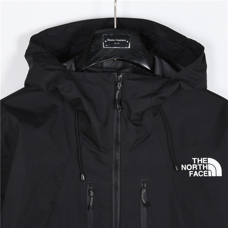 TNF Summit Series Waterproof GORETEX Outdoor Hiking Rain Jacket  Unisex Solid Black