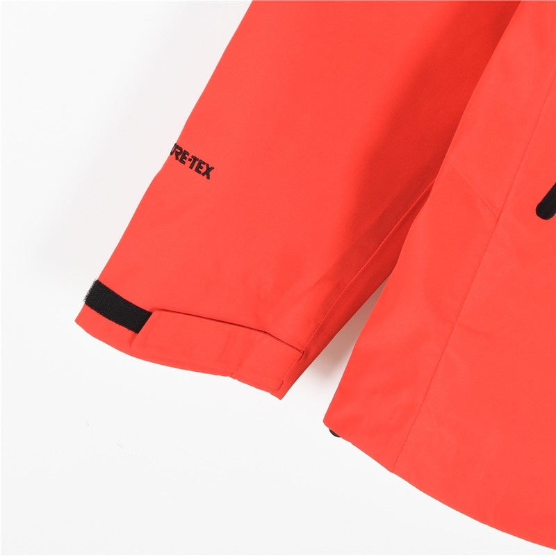 The North Face Summit Series  Hooded Windproof Camping Hiking Jacket Unisex Bright Orange