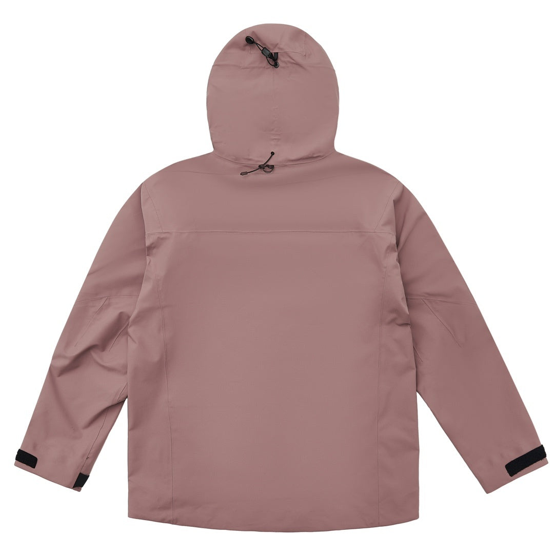 Alpha SV Gen 6 Waterproof Hard Shell Hooded Jacket for Skiing Hiking Outdoor Unisex Dusty Rose