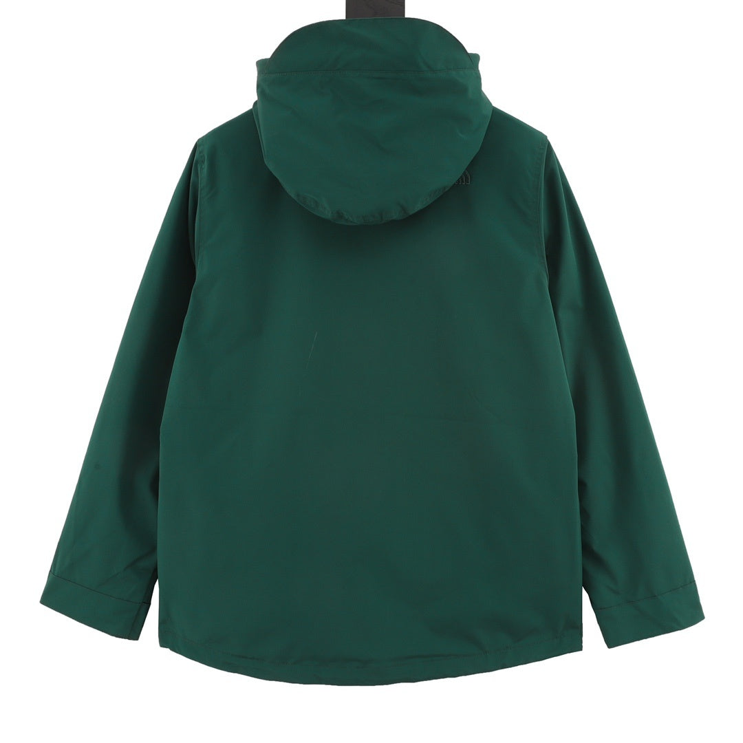 The North Face 5FC1 Hooded Windproof Camping Hiking Jacket Unisex Forest Green
