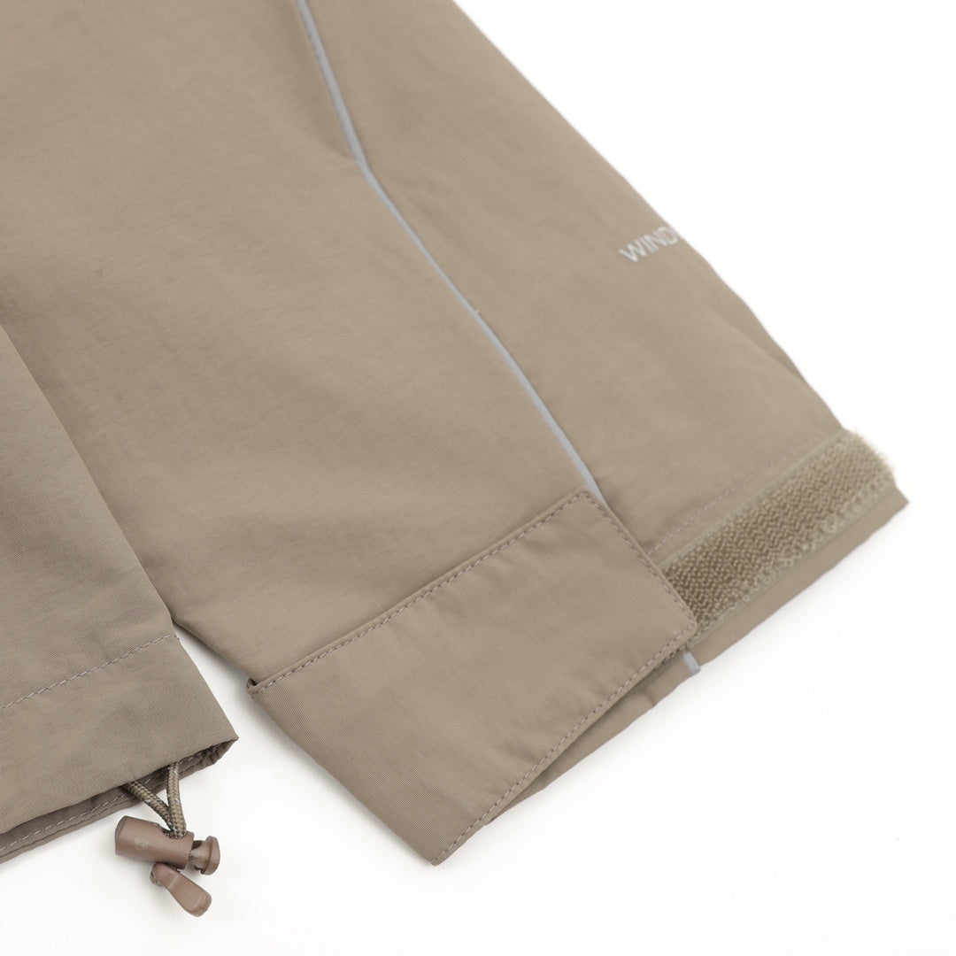 The North Face Taupe Brown Lightweight Windbreaker Full Zip Travel Outdoor Jacket Unisex Taupe Brown