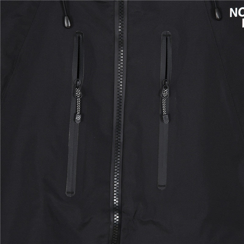 TNF Summit Series Waterproof GORETEX Outdoor Hiking Rain Jacket  Unisex Solid Black