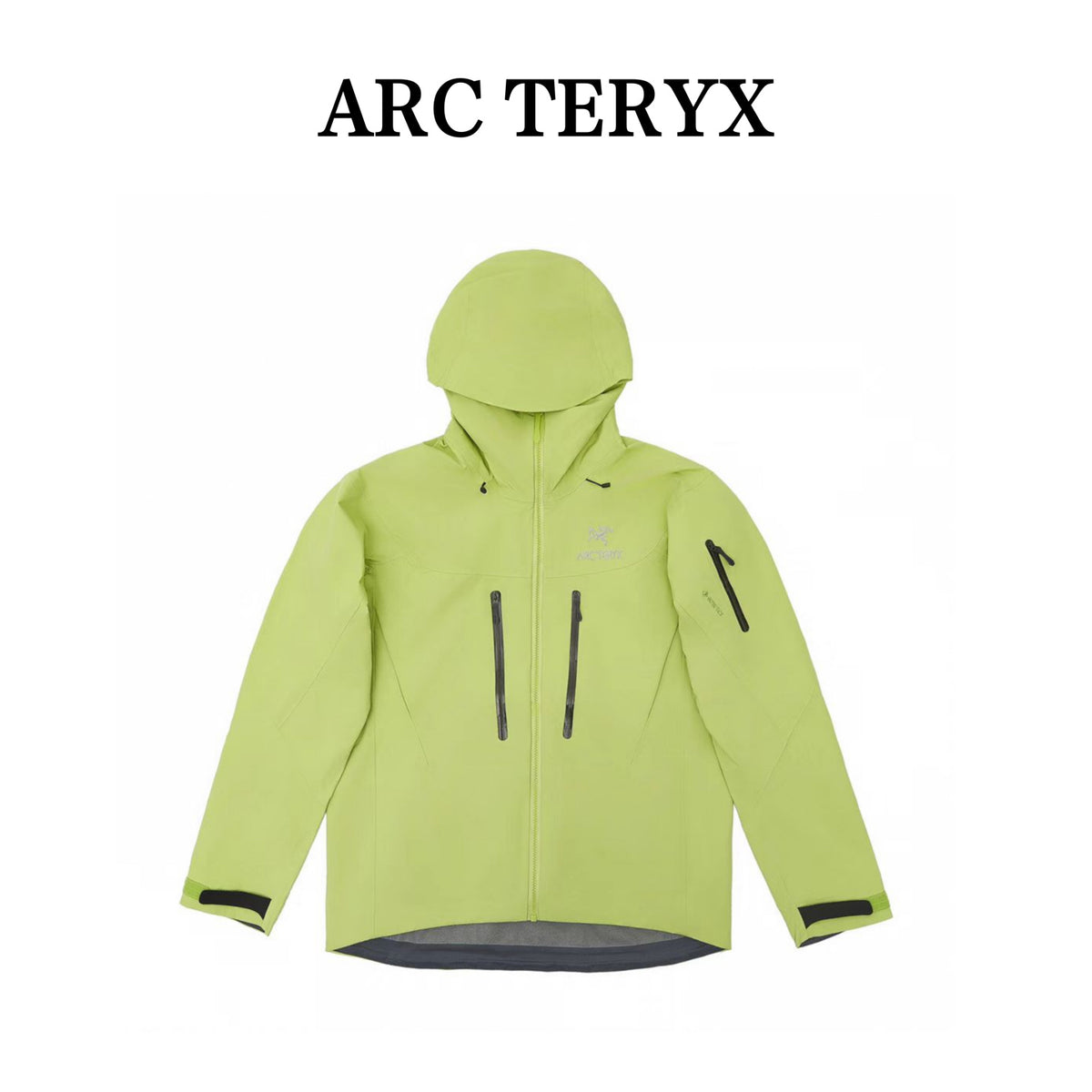 Arc'teryx Alpha SV Gen 6 Waterproof Hard Shell Hooded Jacket for Skiing Hiking Outdoor Unisex Lumina