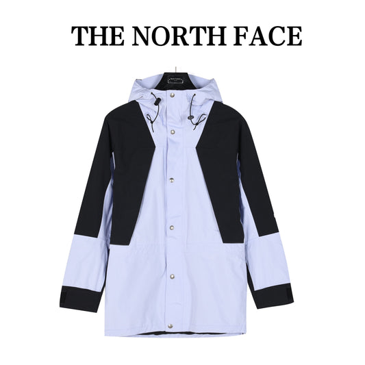 TNF Summit Series Waterproof GORETEX Outdoor Hiking Rain Jacket  Unisex Light Blue Black Color Block