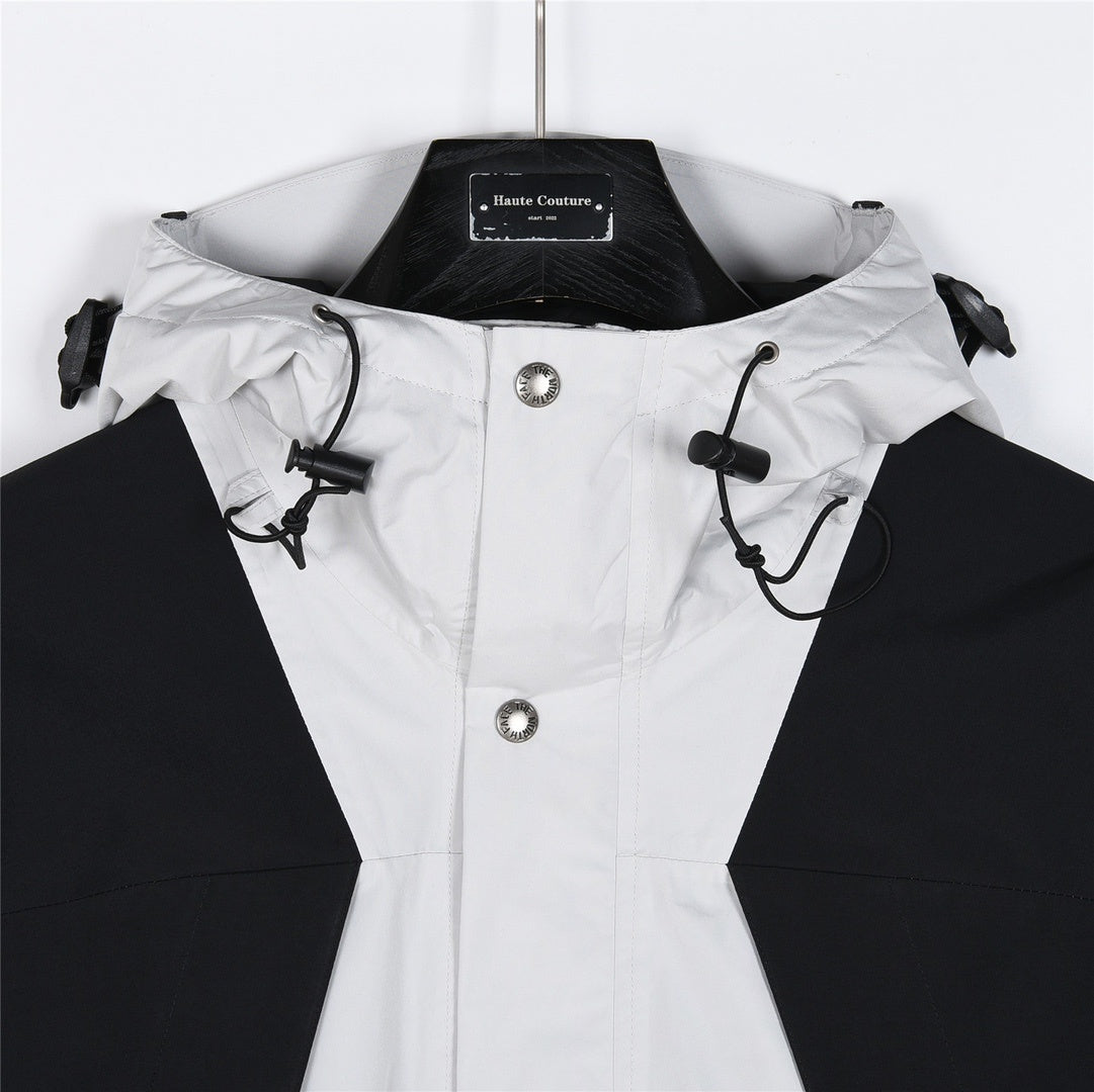 TNF Summit Series Waterproof GORETEX Outdoor Hiking Rain Jacket  Unisex White Black Color Block