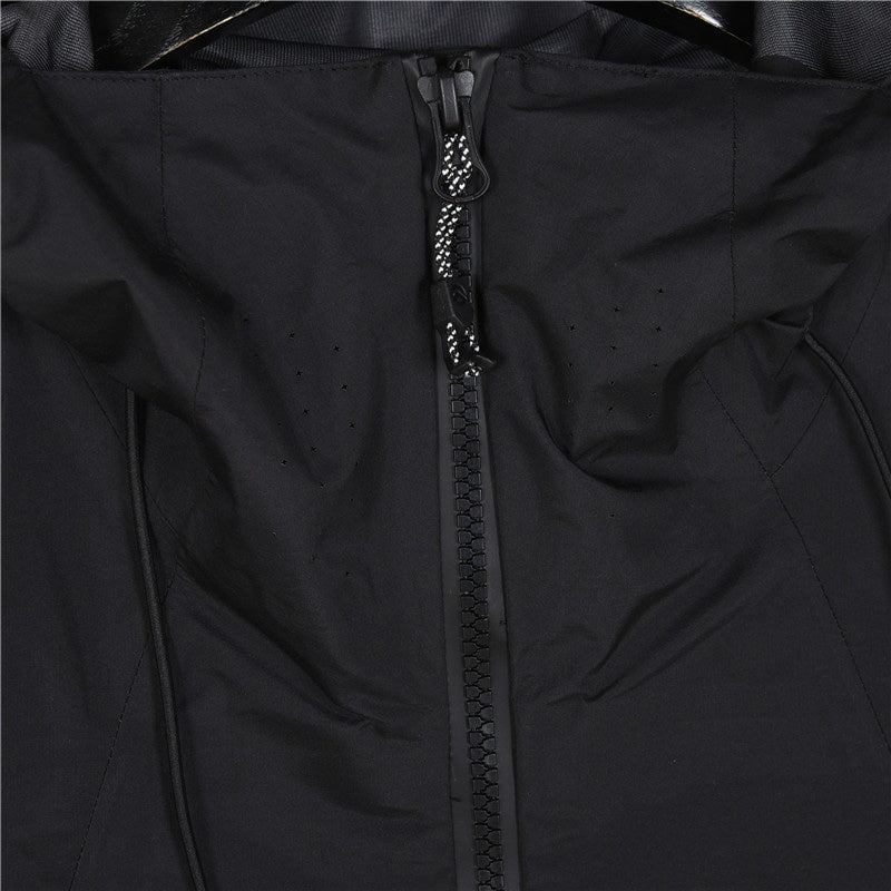 TNF Summit Series Waterproof GORETEX Outdoor Hiking Rain Jacket  Unisex Solid Black