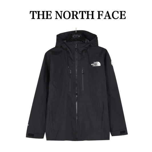 TNF Summit Series Waterproof GORETEX Outdoor Hiking Rain Jacket  Unisex Solid Black