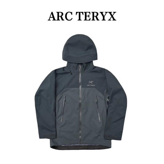 ARC TERYX AR Waterproof & Windproof Outdoor Jacket Shell Jacket Unisex Dark Grey