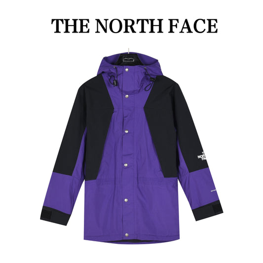 TNF Summit Series Waterproof GORETEX Outdoor Hiking Rain Jacket  Unisex Purple Black Color Block